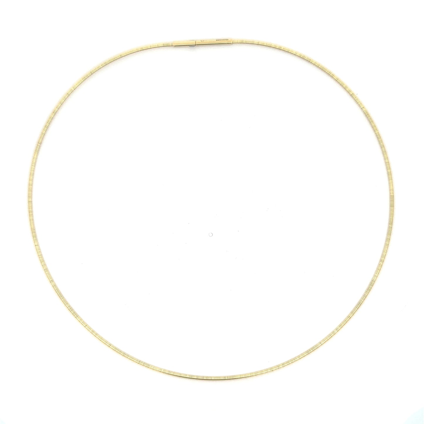 14KT YELLOW GOLD OMEGA NECKLACE