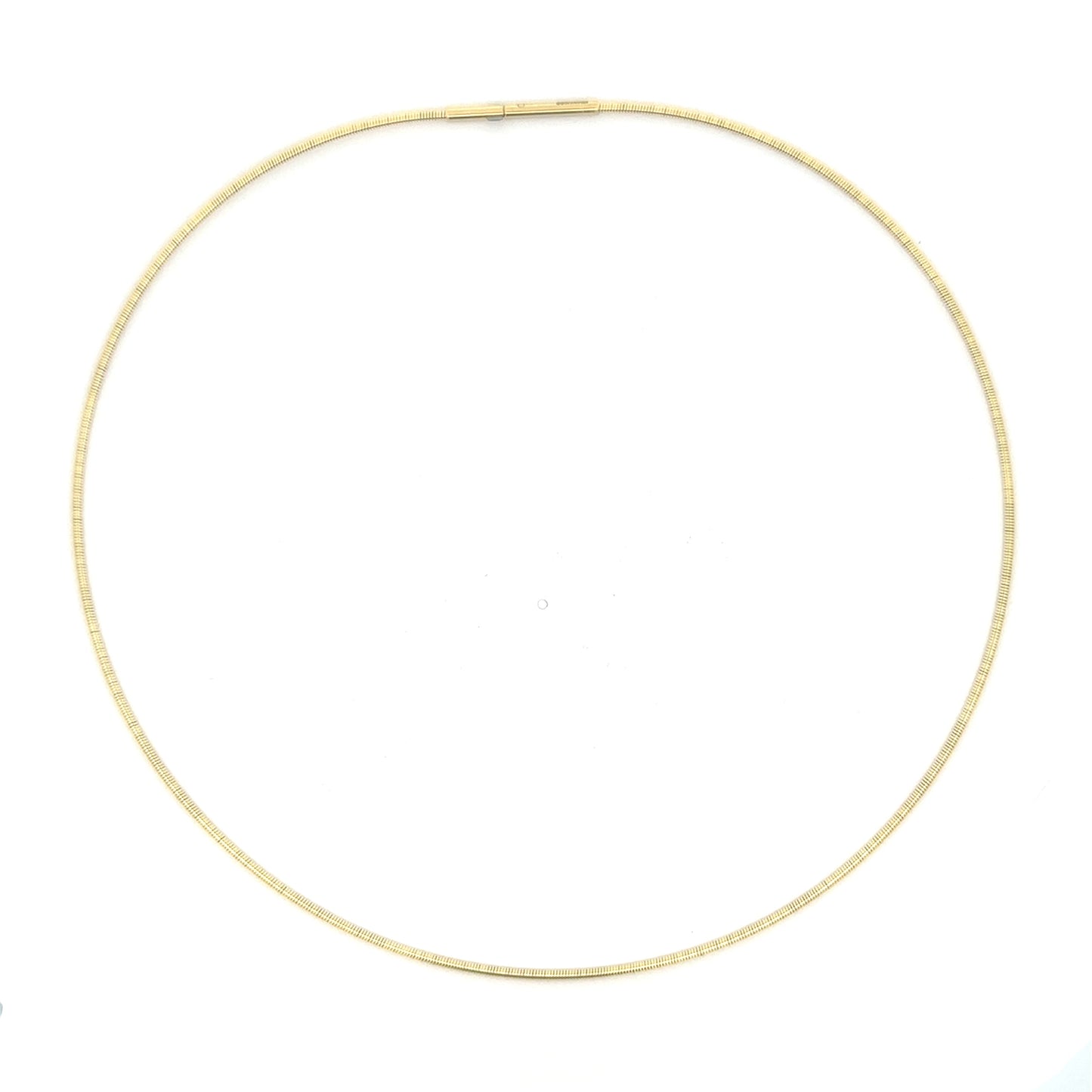14KT YELLOW GOLD OMEGA NECKLACE