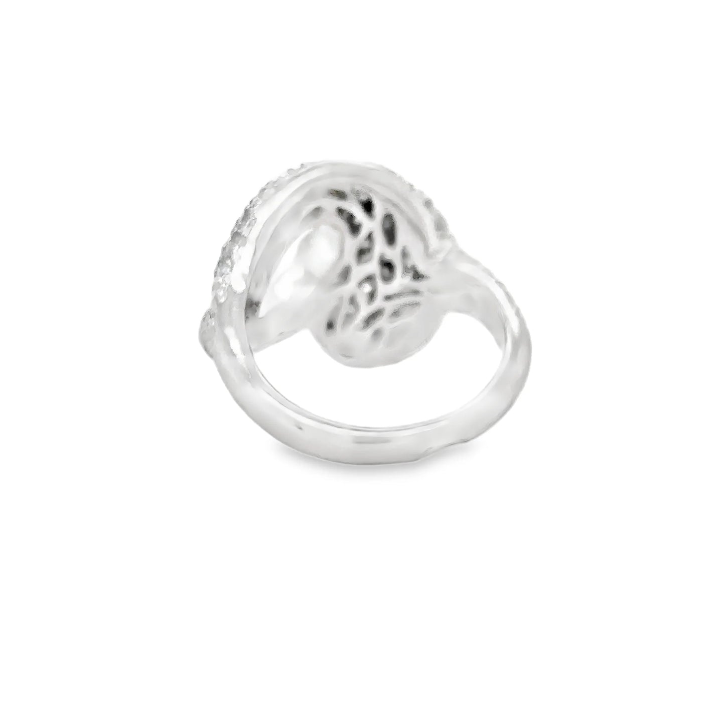 18KT WHITE GOLD RUBY AND DIAMONDS SNAKE RING