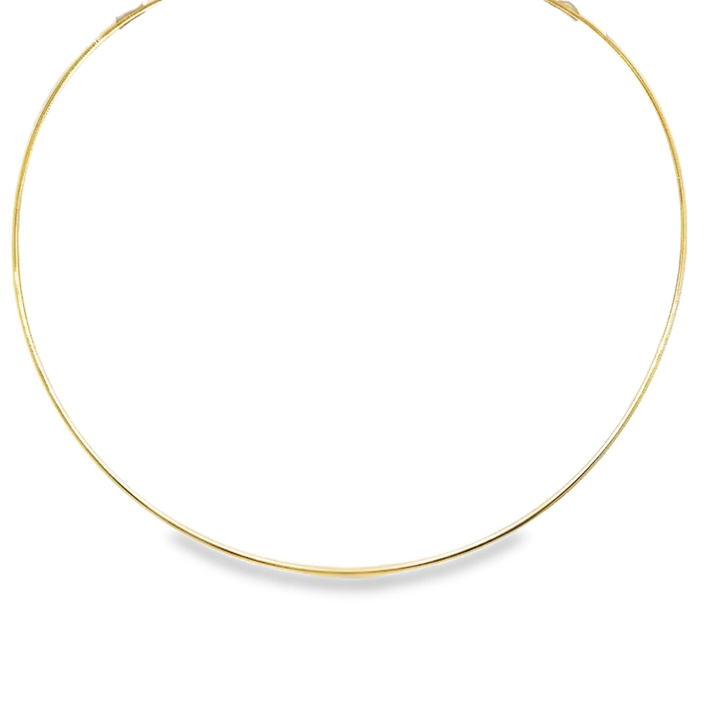14KT YELLOW GOLD OMEGA NECKLACE