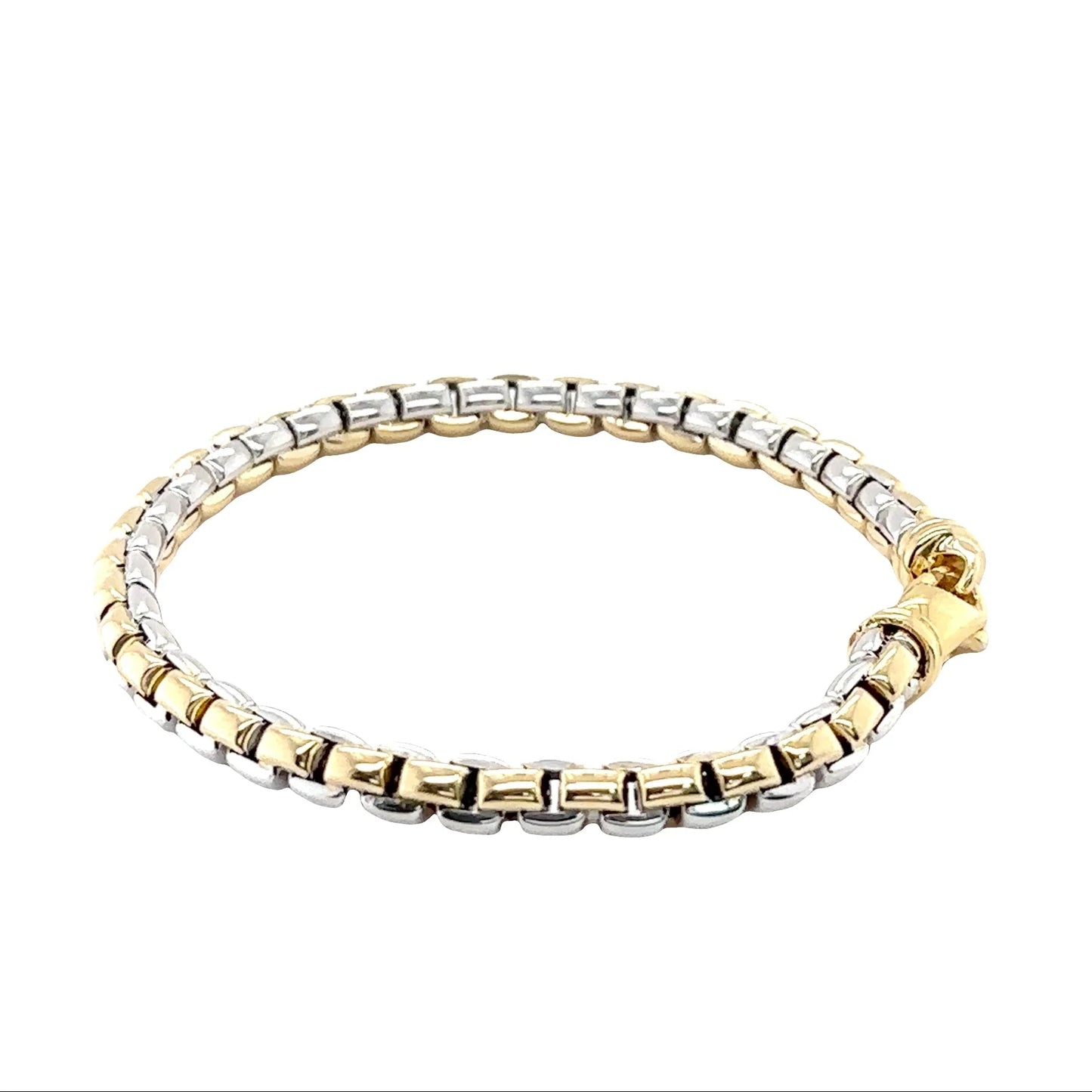 14KT TWO-TONE GOLD BRACELET