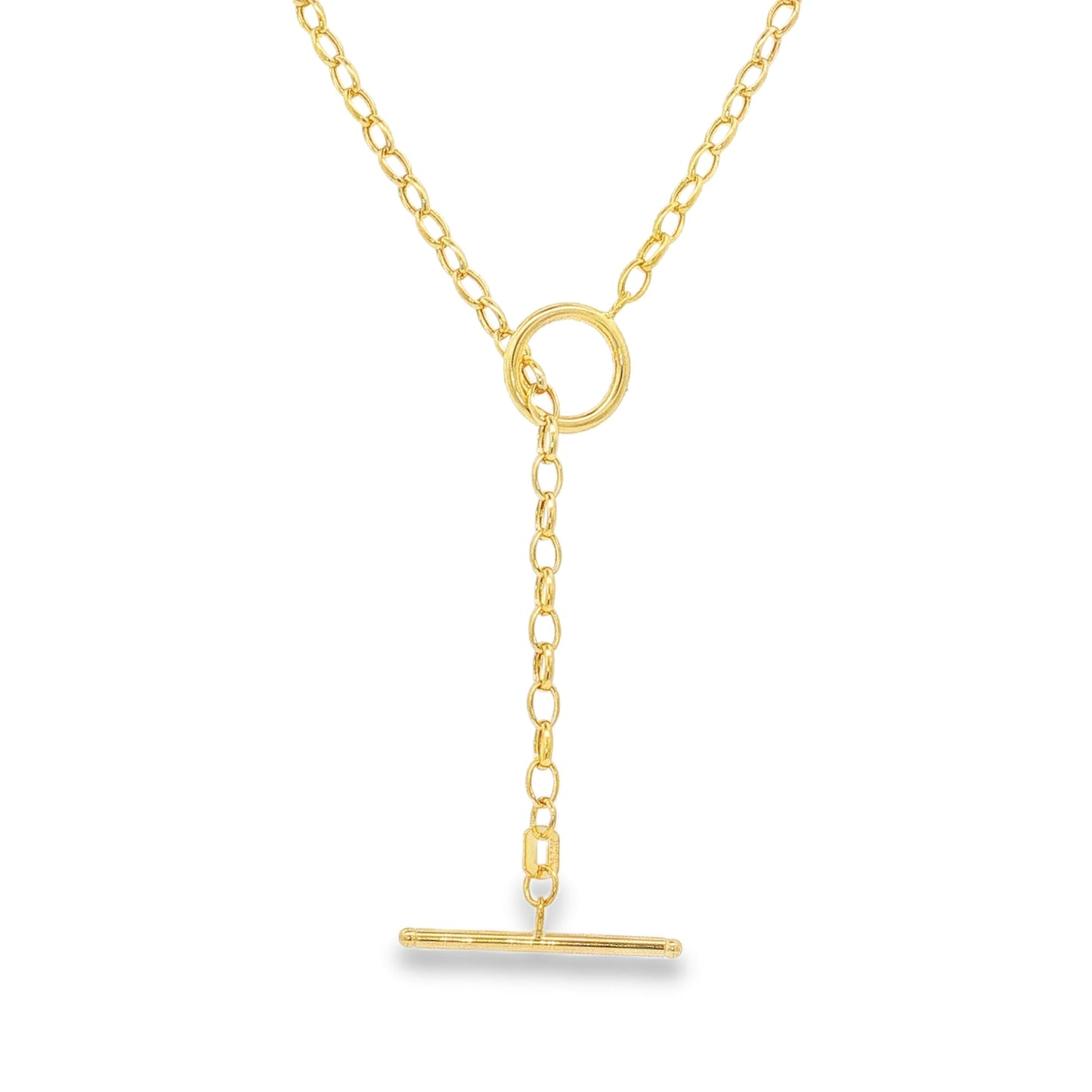14KT GOLD OVAL LINK CHAIN NECKLACE