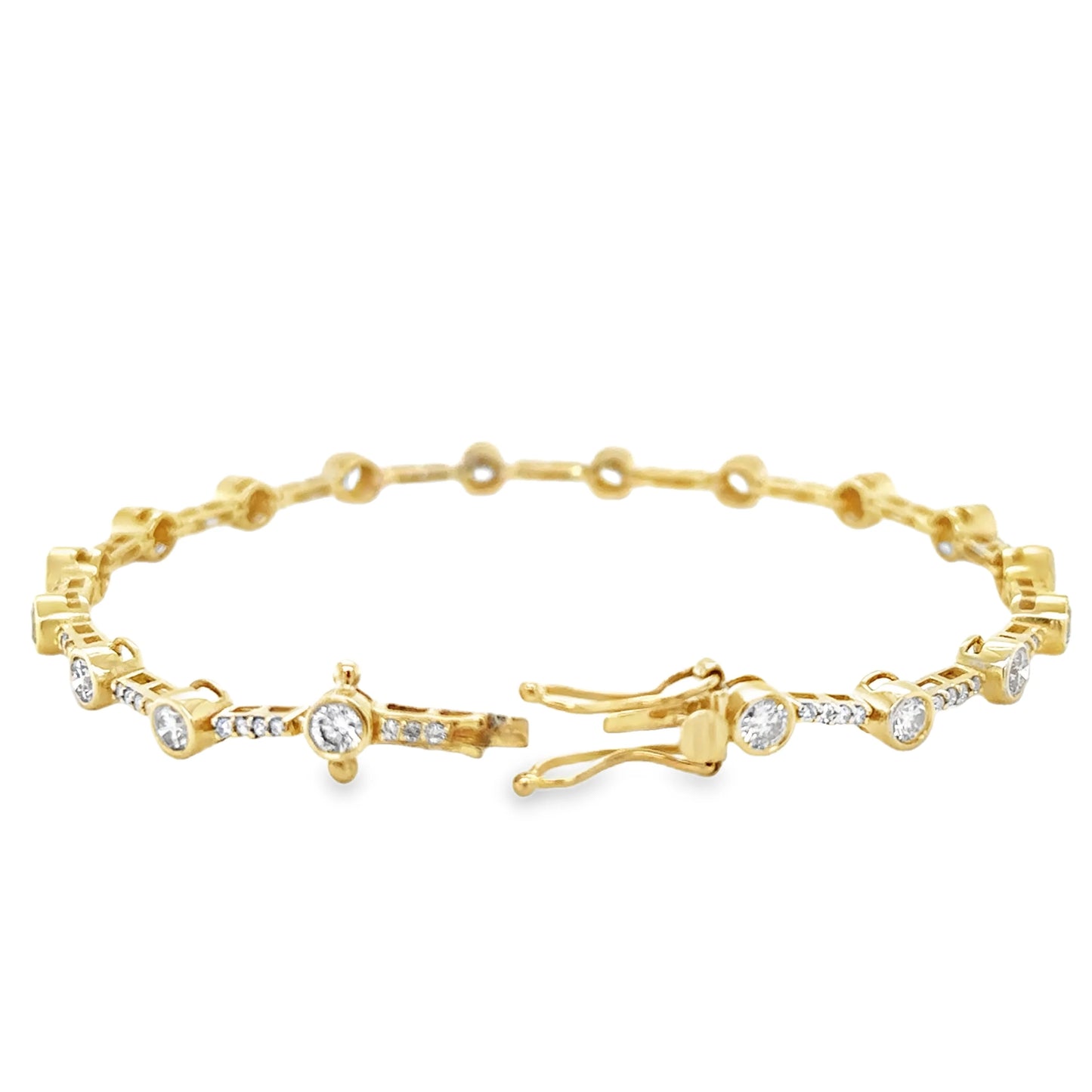 14KT GOLD DIAMONDS BRACELET