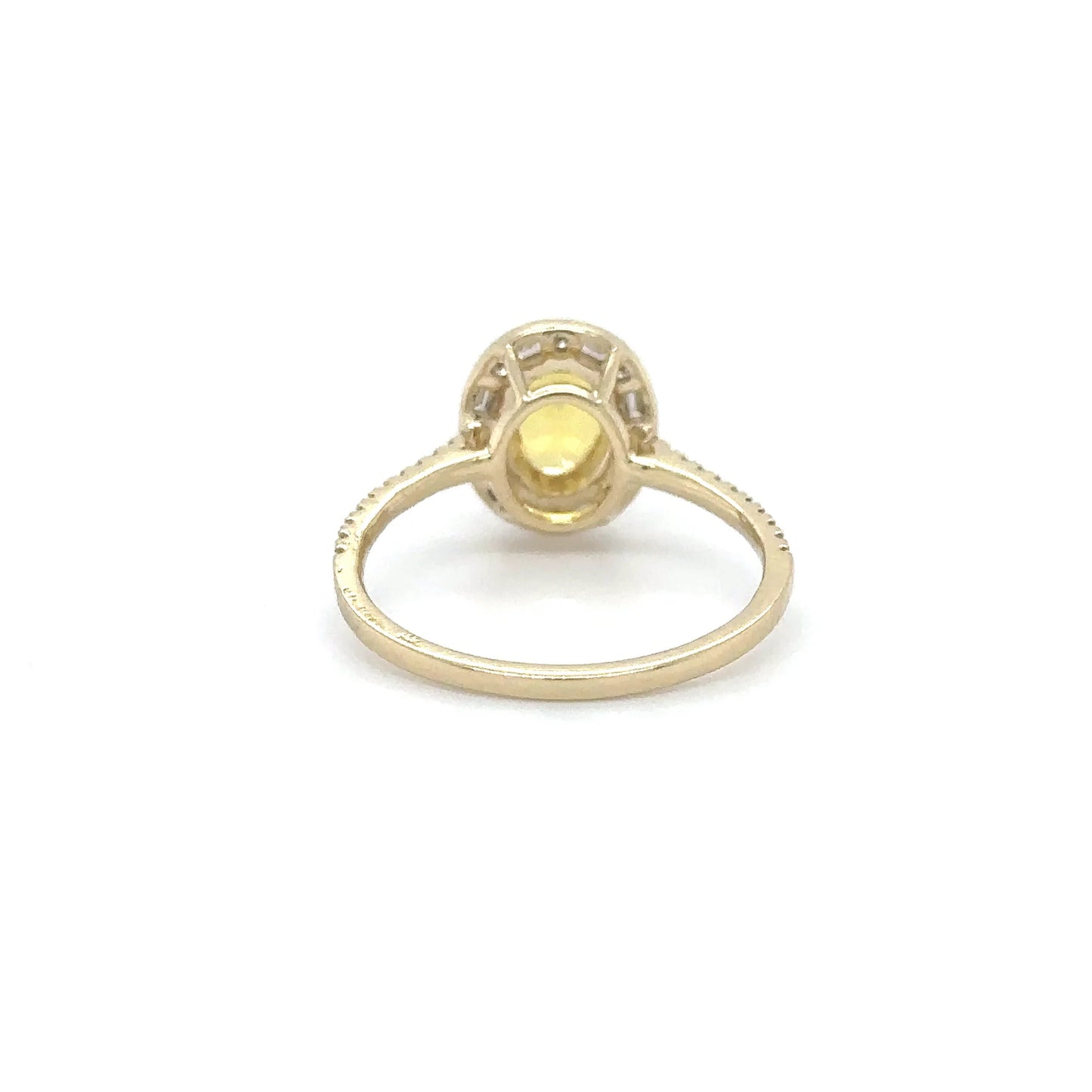 14KT YELLOW GOLD MULTI SAPPHIRE AND DIAMOND RING