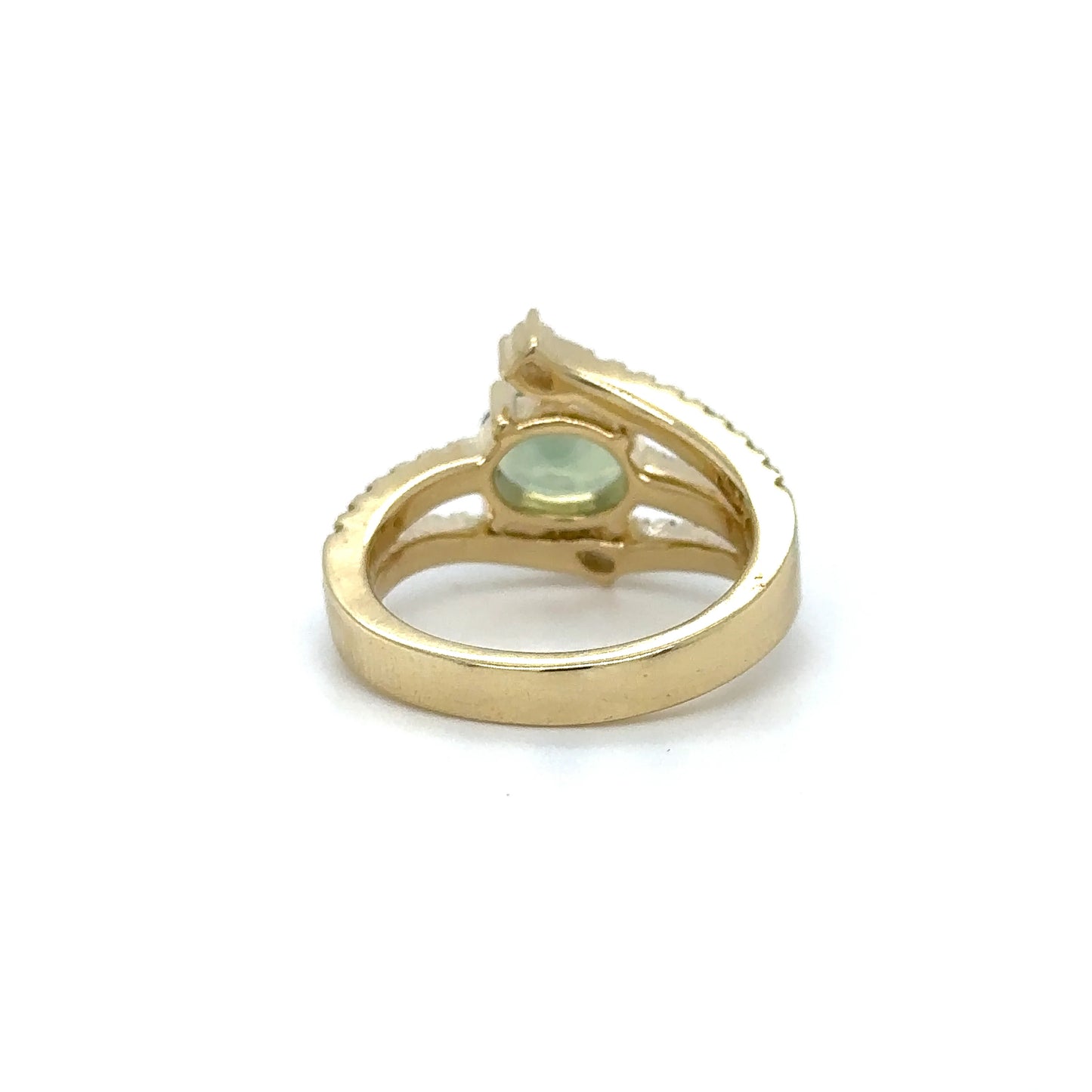 14KT YELLOW GOLD MULTI SAPPHIRE AND DIAMOND RING