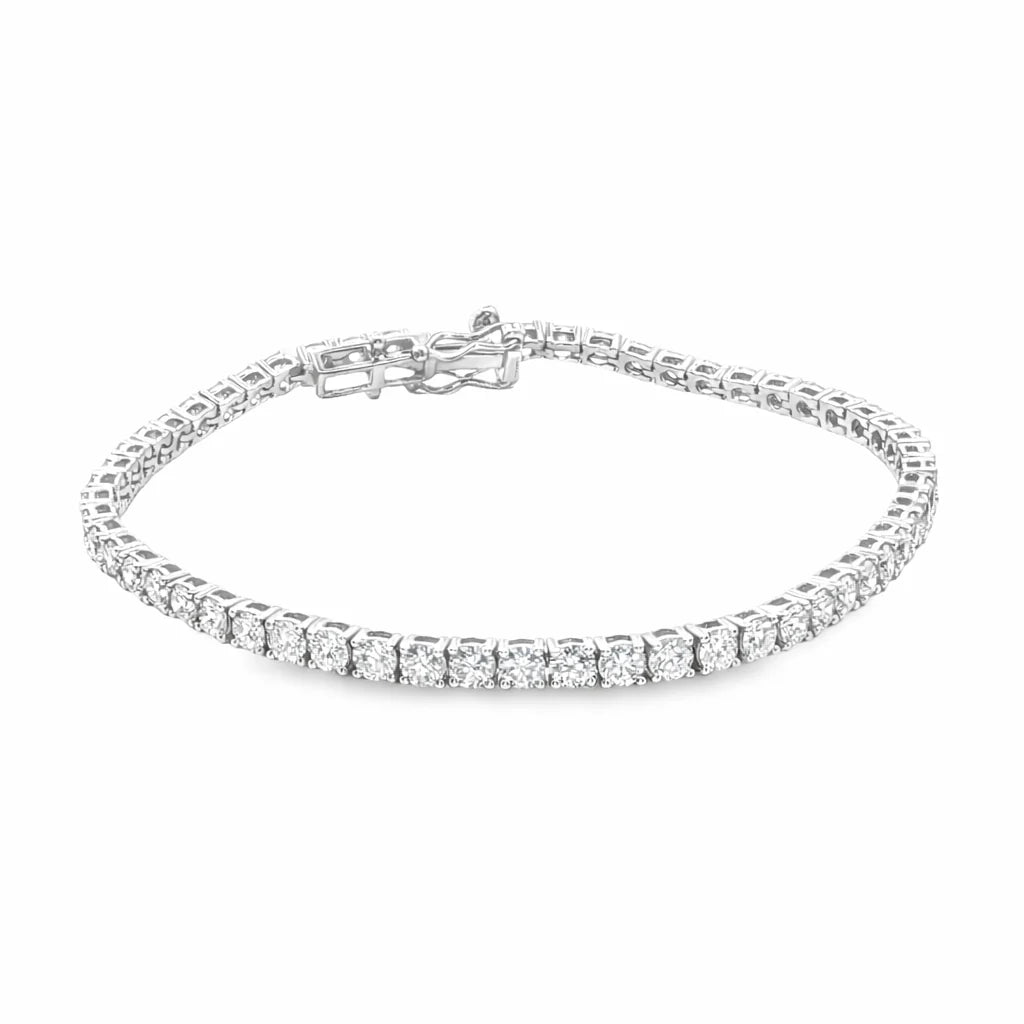 14KT GOLD NATURAL DIAMOND TENNIS BRACELET (4.00 CTS)