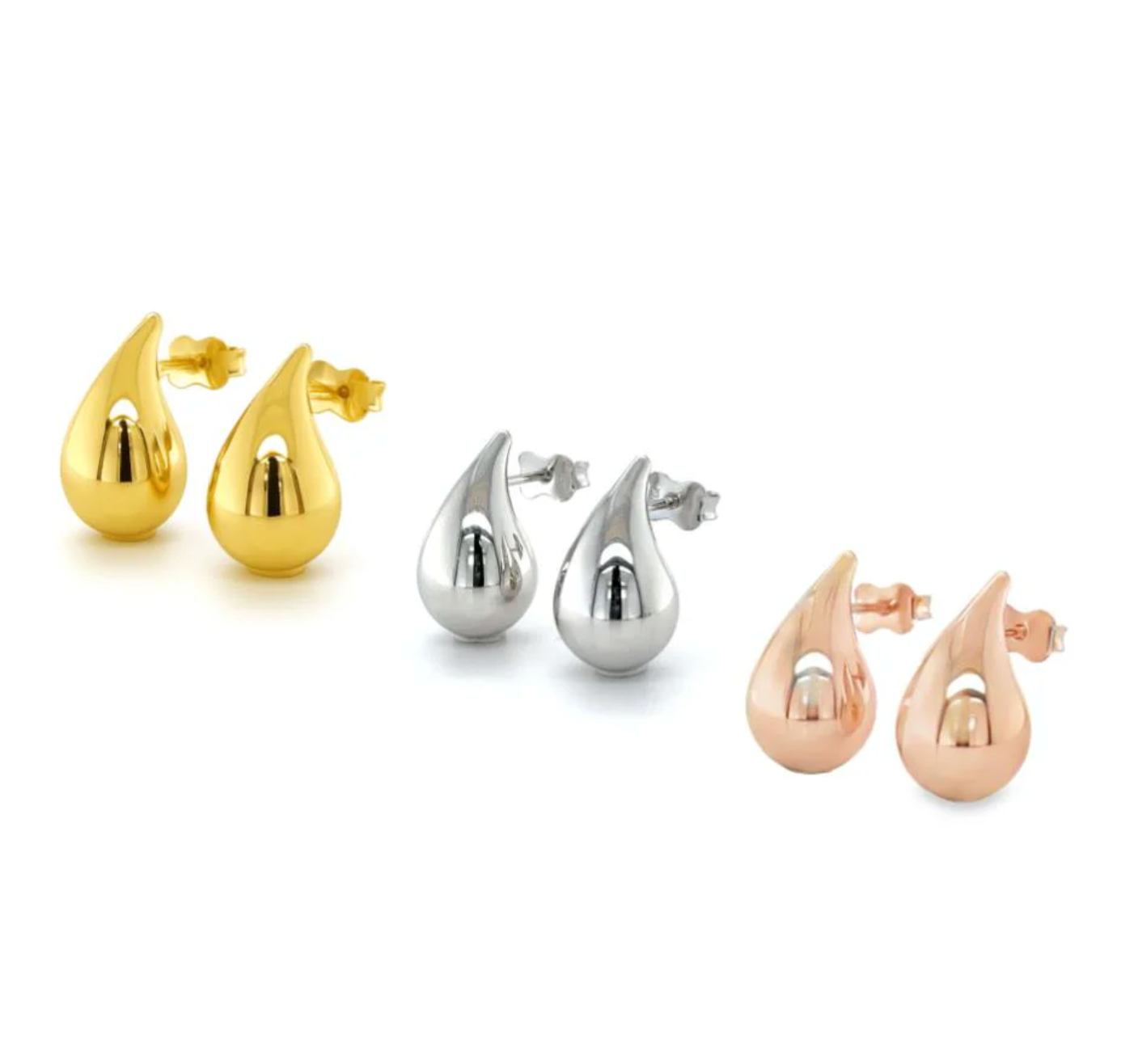 14K YG TEARDROP EARRINGS