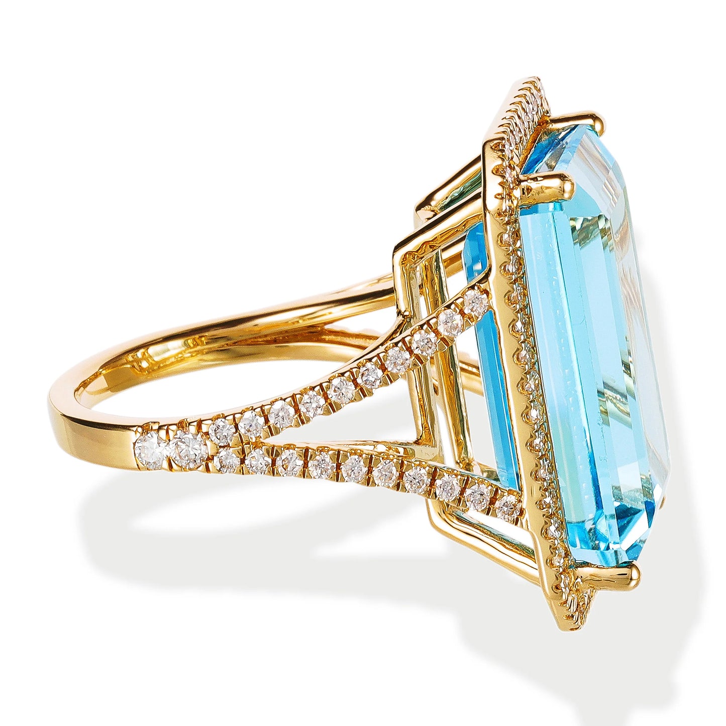 DIAMOND / STONE OCTAGONE SHAPE RING