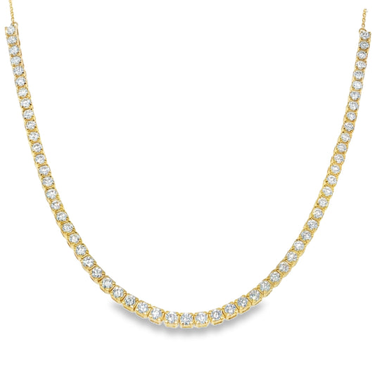 14KT GOLD DIAMOND TENNIS NECKLACE