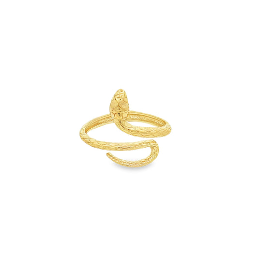 14KT YELLOW GOLD SNAKE RING