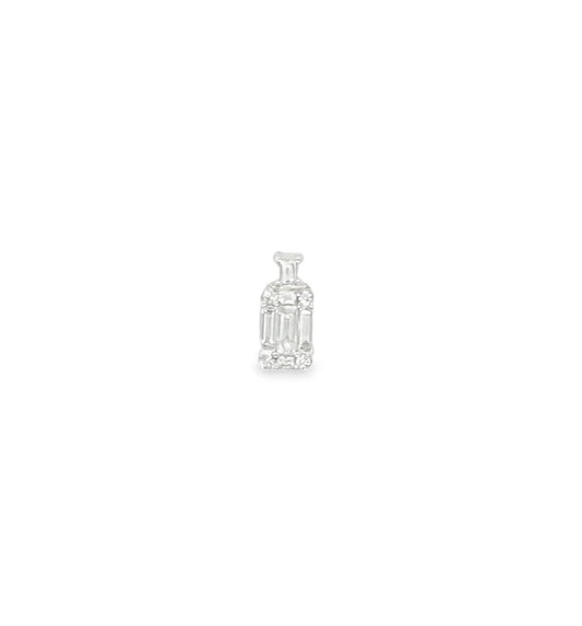 18KT WHITE GOLD DIAMOND PENDENT