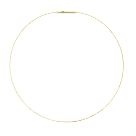 14KT YELLOW GOLD OMEGA NECKLACE