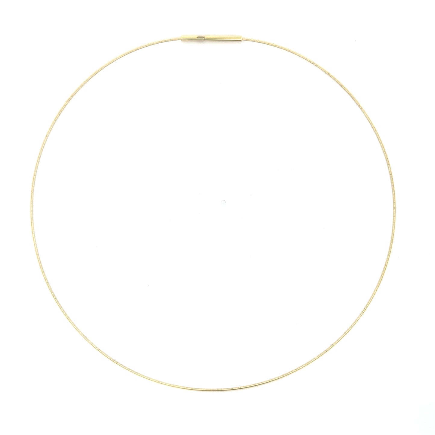 14KT YELLOW GOLD OMEGA NECKLACE