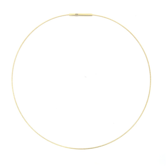 14KT YELLOW GOLD OMEGA NECKLACE