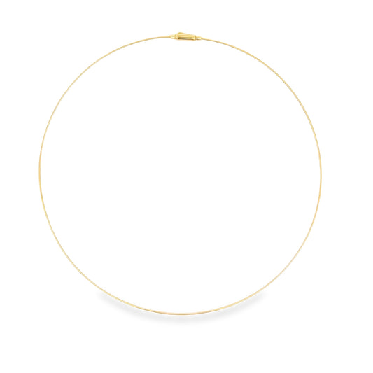 18KT GOLD OMEGA NECKLACE 16"
