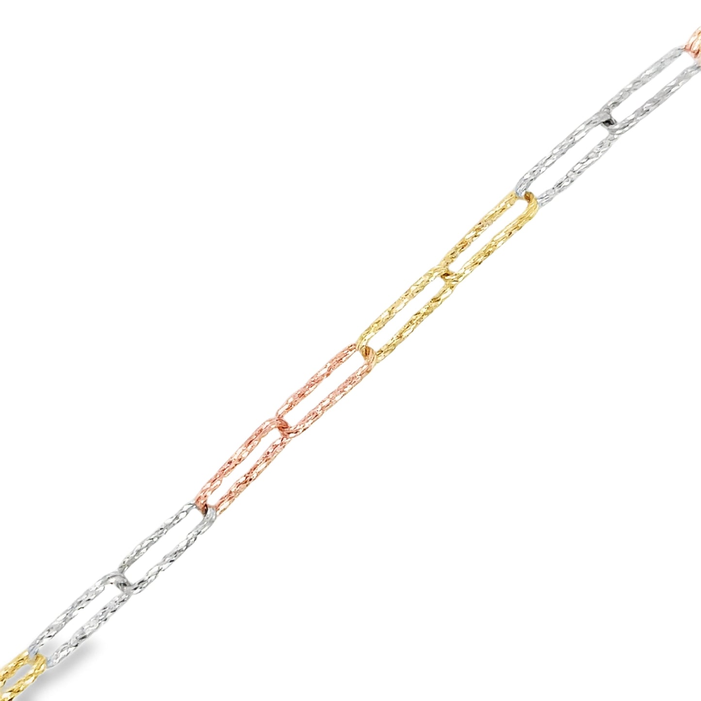 14KT TRI-COLOR GOLD NECKLACE