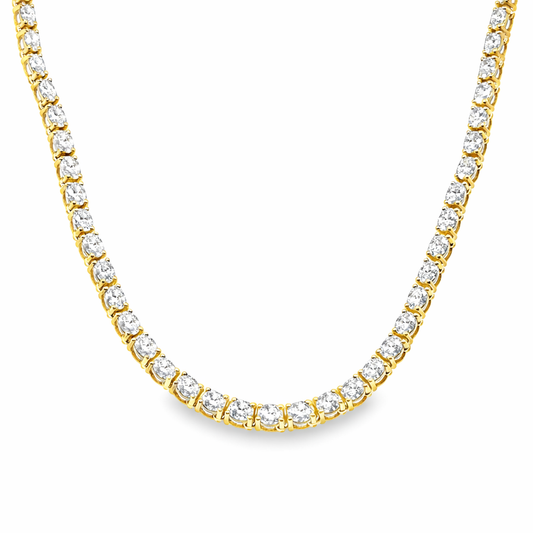 14KT YELLOW GOLD DIAMOND NECKLACE