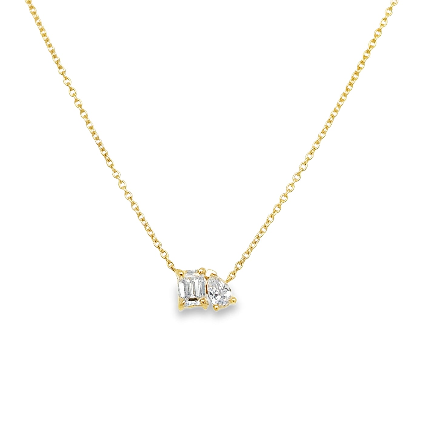 14KT GOLD DIAMOND NECKLACE