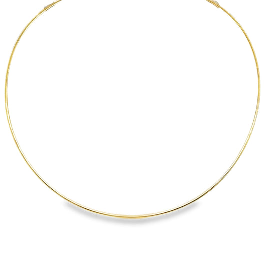 14KT YELLOW GOLD OMEGA NECKLACE