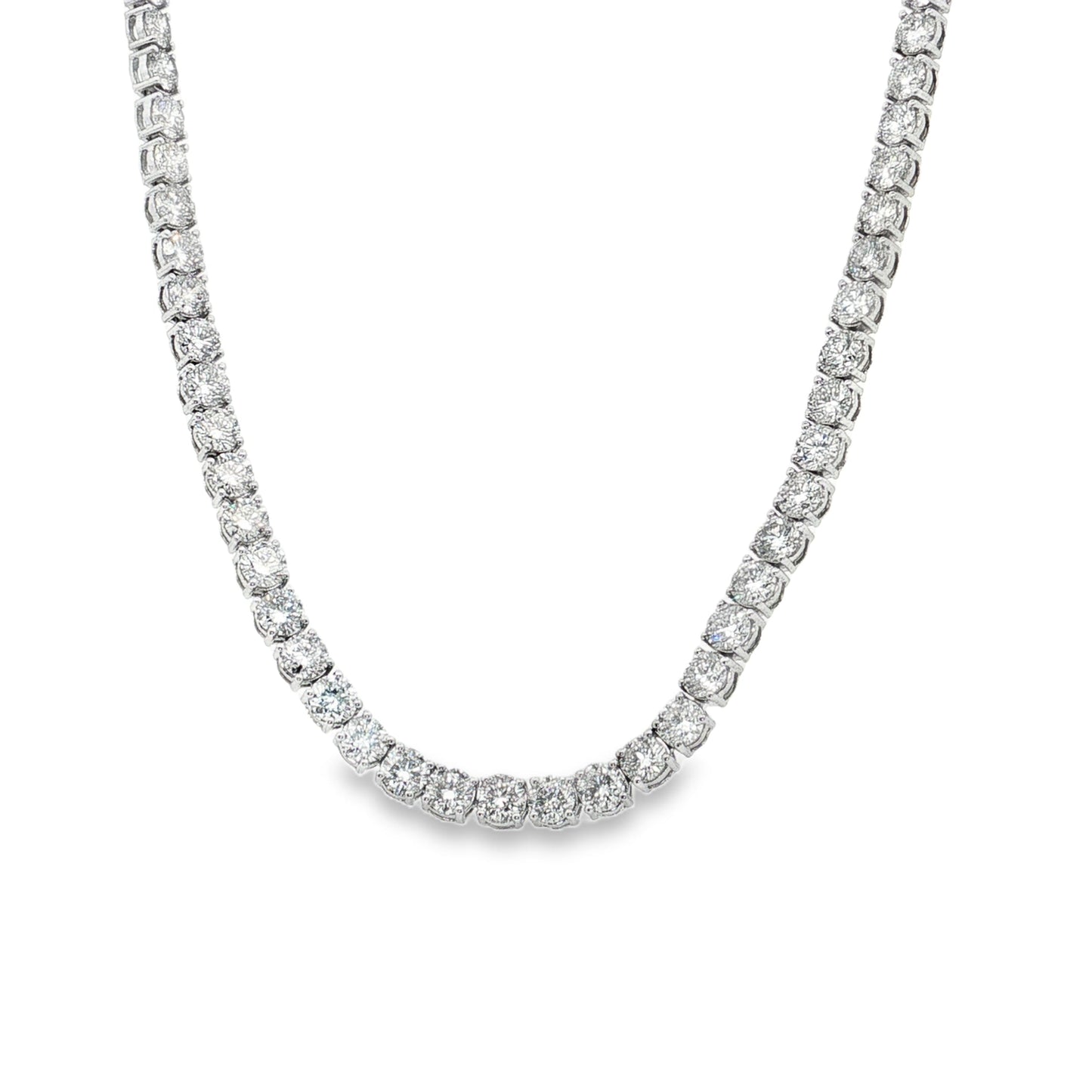 14KT GOLD CHAMPAGNE DIAMOND TENNIS NECKLACE