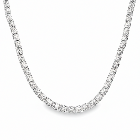 14KT WHITE GOLD DIAMOND NECKLACE (2.00 CT)