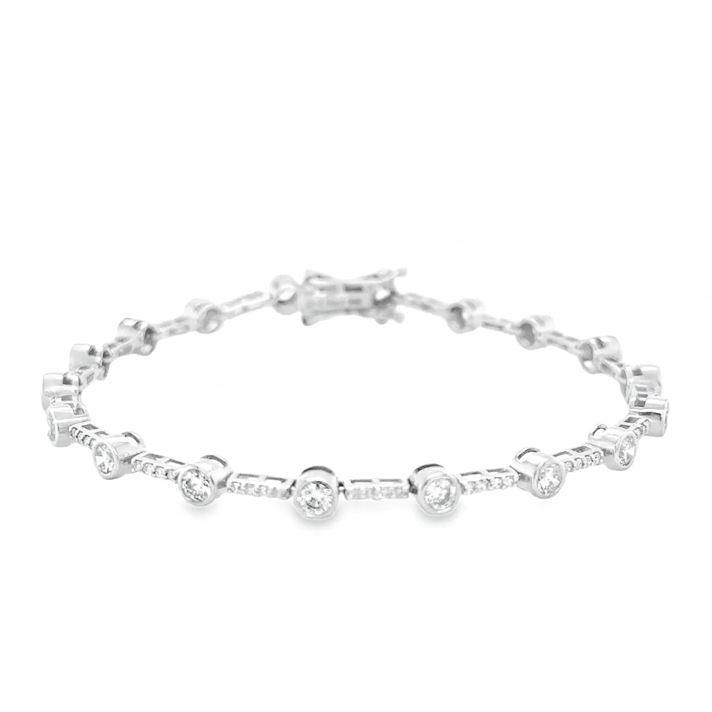 14KT GOLD DIAMONDS BRACELET