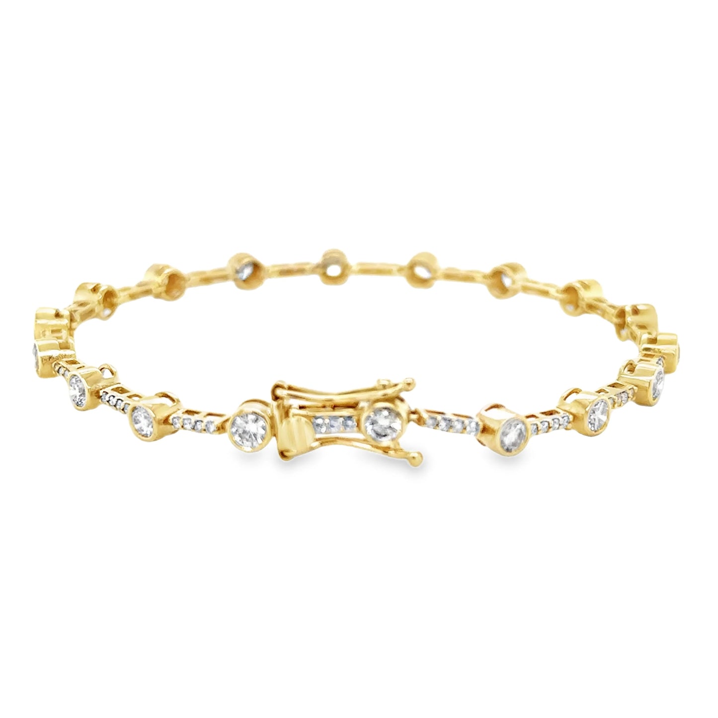 14KT GOLD DIAMONDS BRACELET