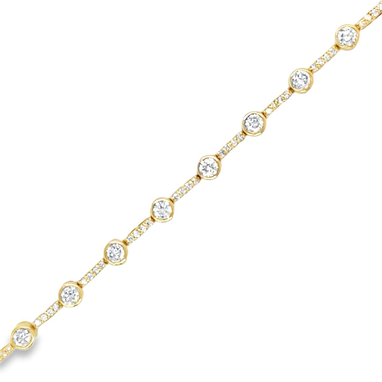 14KT GOLD DIAMONDS BRACELET
