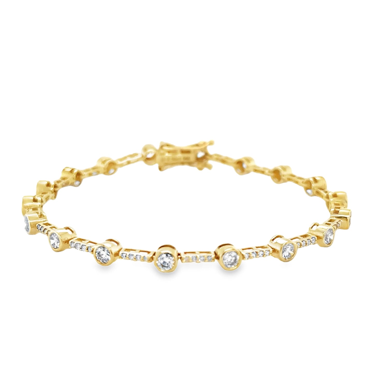 14KT GOLD DIAMONDS BRACELET