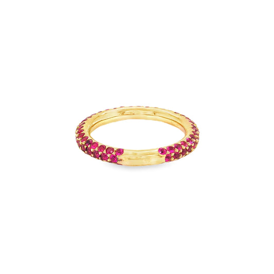 18KT GOLD RUBY RING