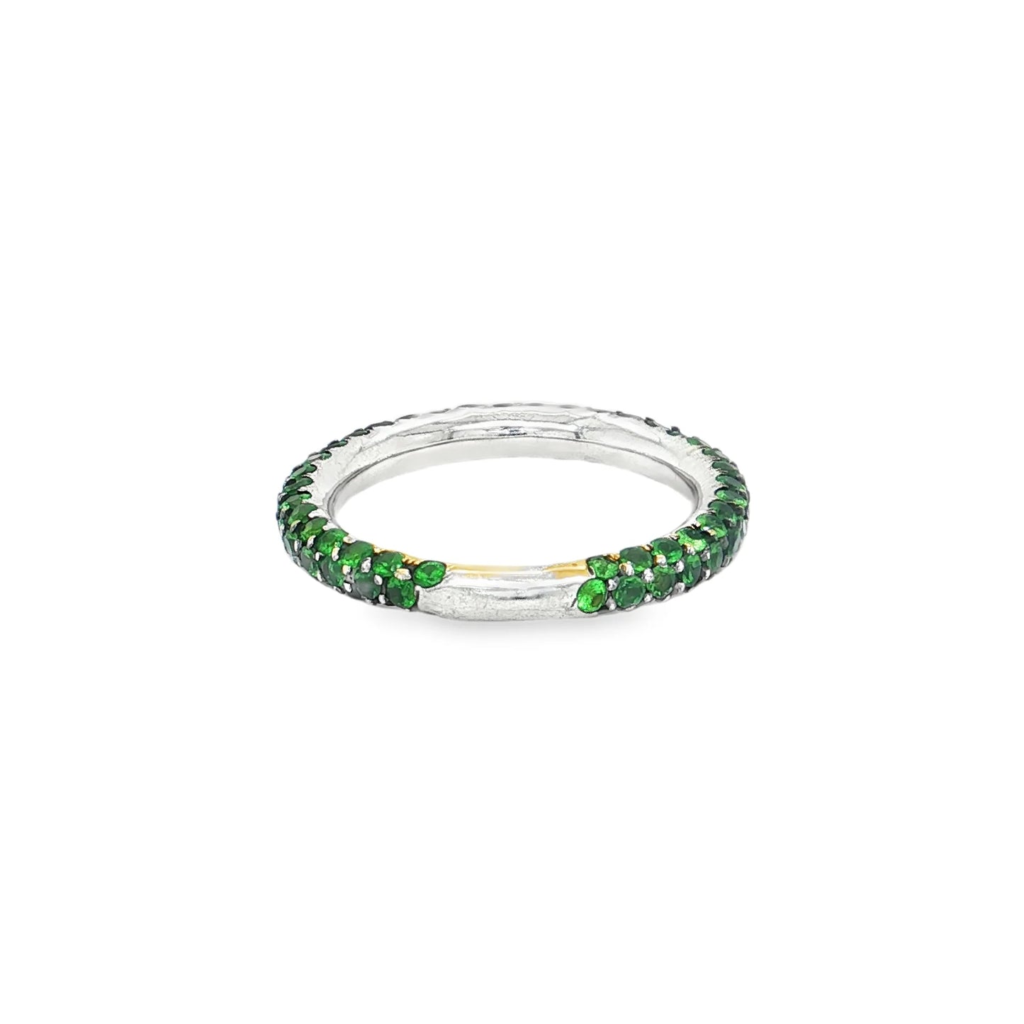 18KT GOLD TSAVORITE RING