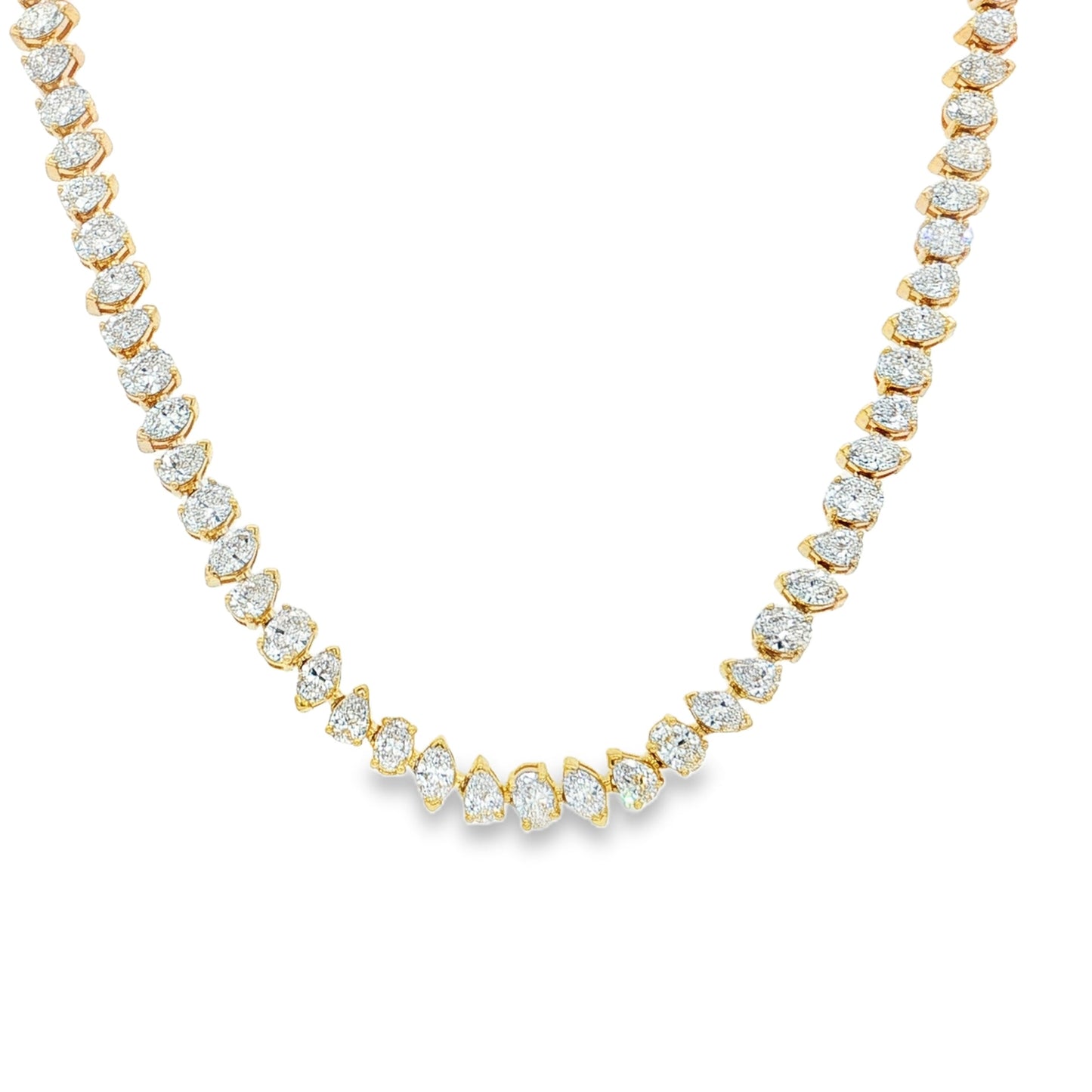 14KT GOLD DIAMOND TENNIS NECKLACE