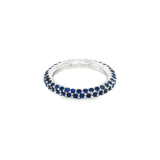 18KT GOLD BLUE SAPPHIRE RING