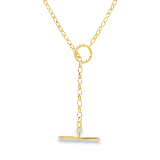 14KT GOLD OVAL LINK CHAIN NECKLACE