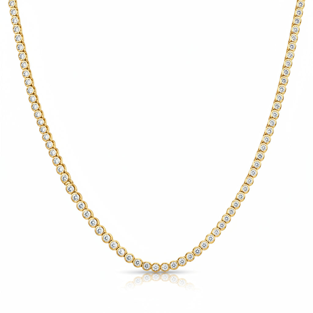 14KT GOLD DIAMONDS NECKLACE (2 CARAT)