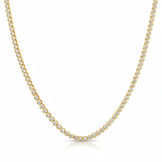14KT GOLD DIAMONDS NECKLACE (2 CARAT)