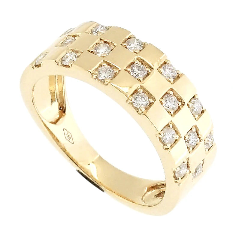 18KT YELLOW GOLD DIAMOND RING