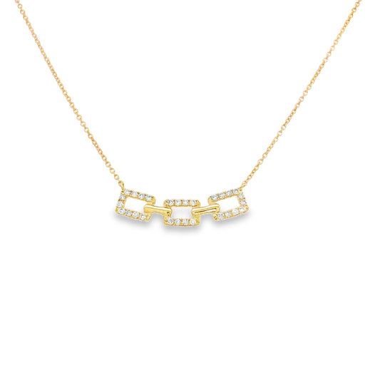 14KT GOLD DIAMOND PENDANT NECKLACE