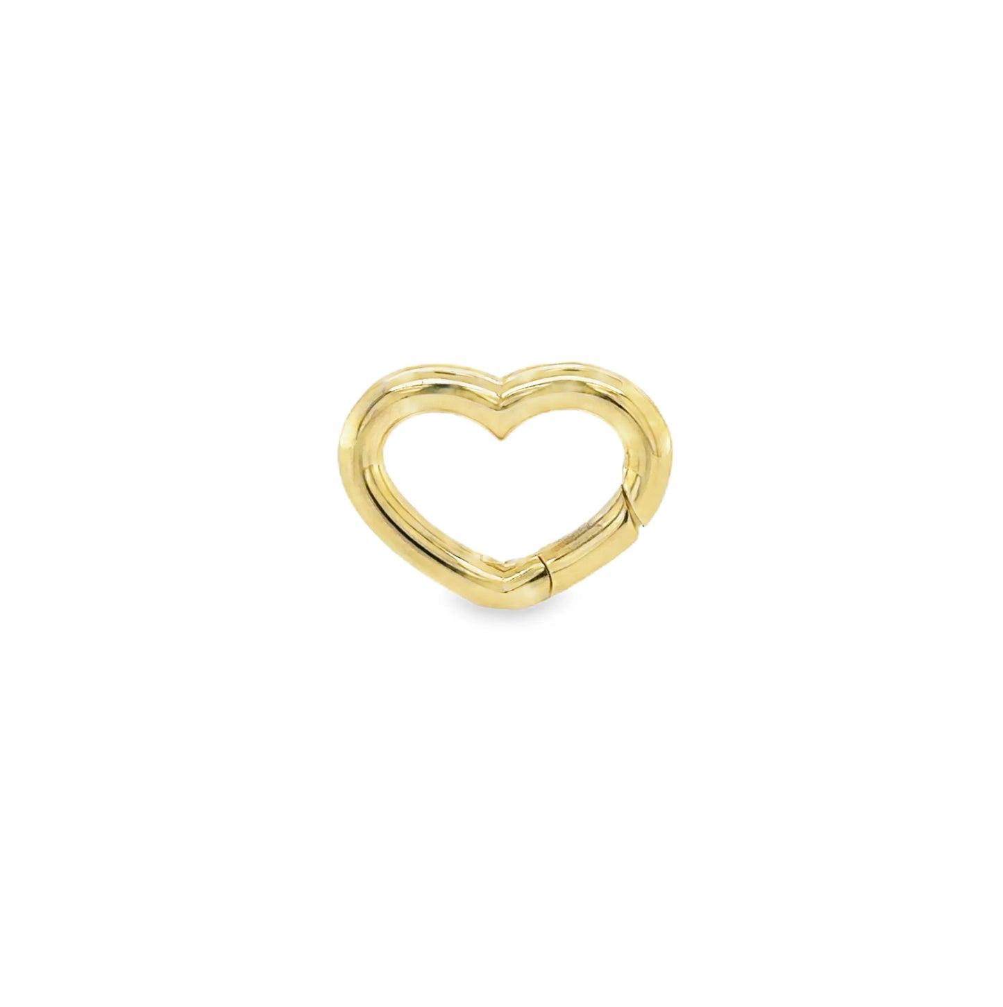 14K YELLOW GOLD HEART PUSH LOCK