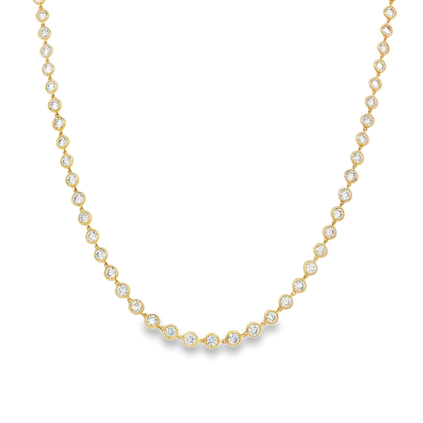 14KT GOLD DIAMOND BY THE YARD NECKLACE