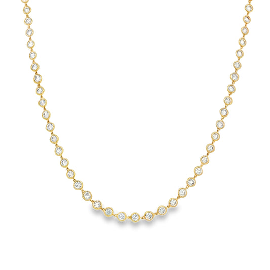 14KT GOLD DIAMOND BY THE YARD NECKLACE