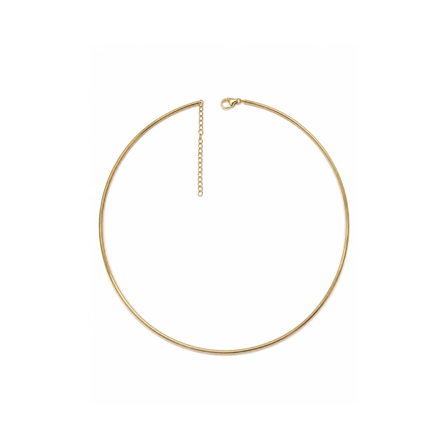14KT GOLD OMEGA CHOKER NECKLACE