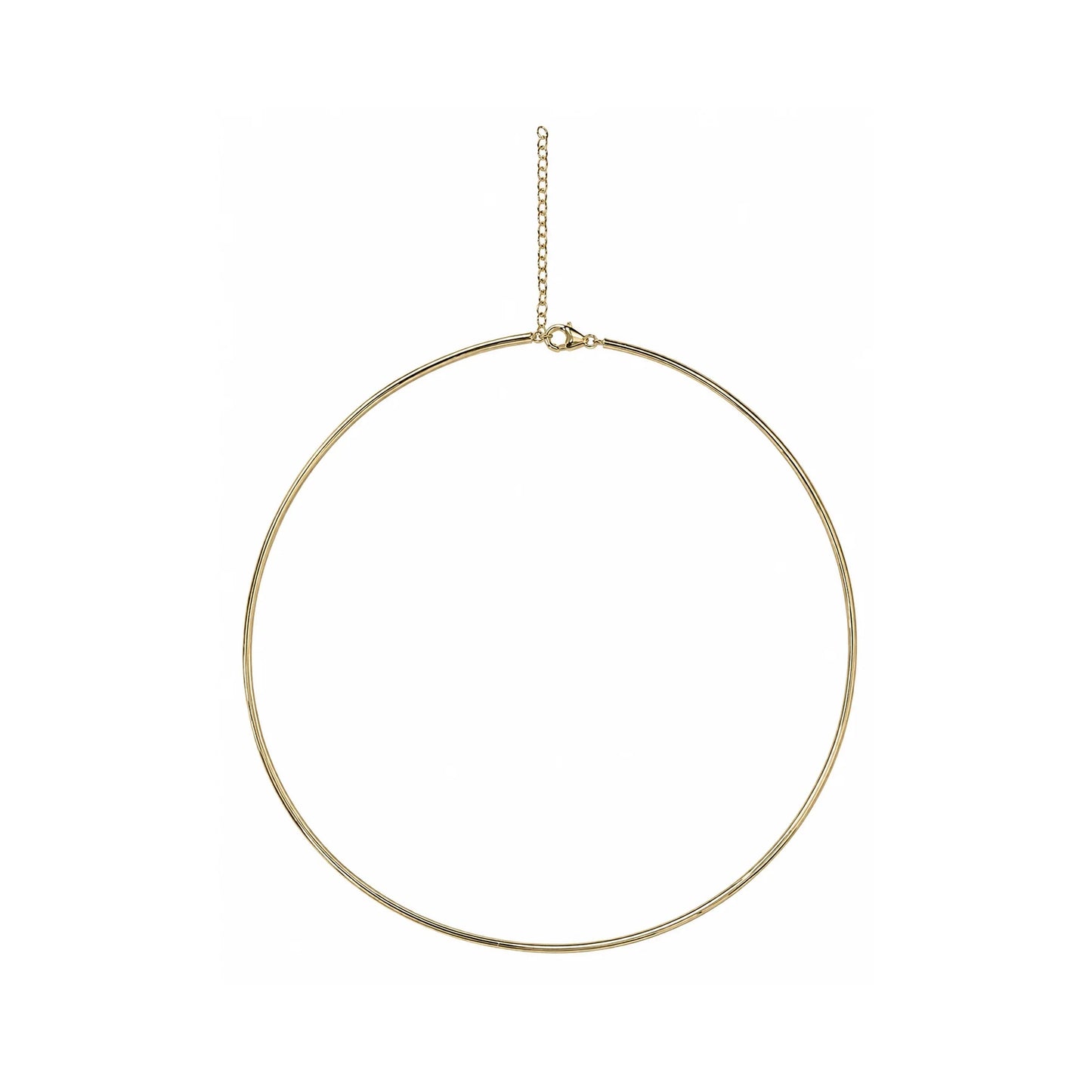 14KT GOLD OMEGA CHOKER NECKLACE