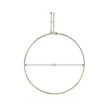 14KT GOLD OMEGA CHOKER NECKLACE