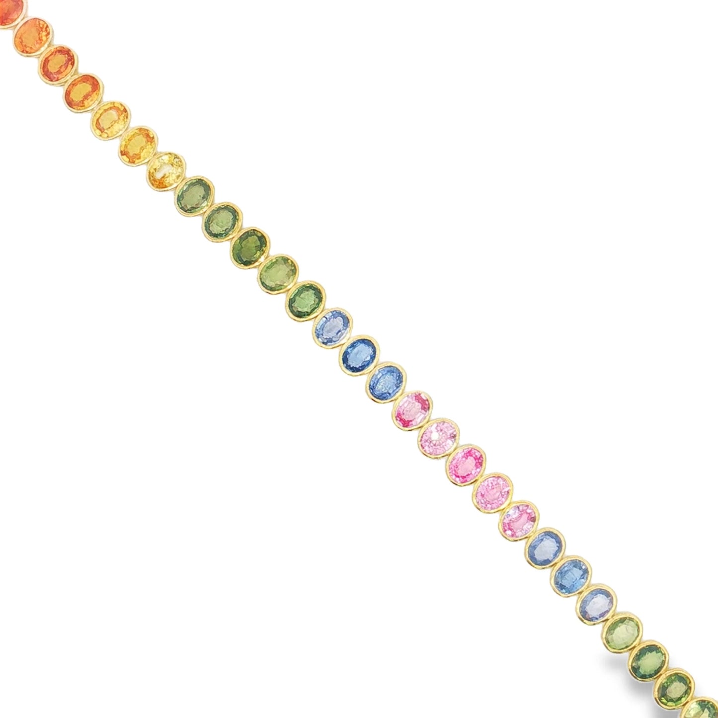 18KT GOLD MULTI SAPPHIRE BRACELET