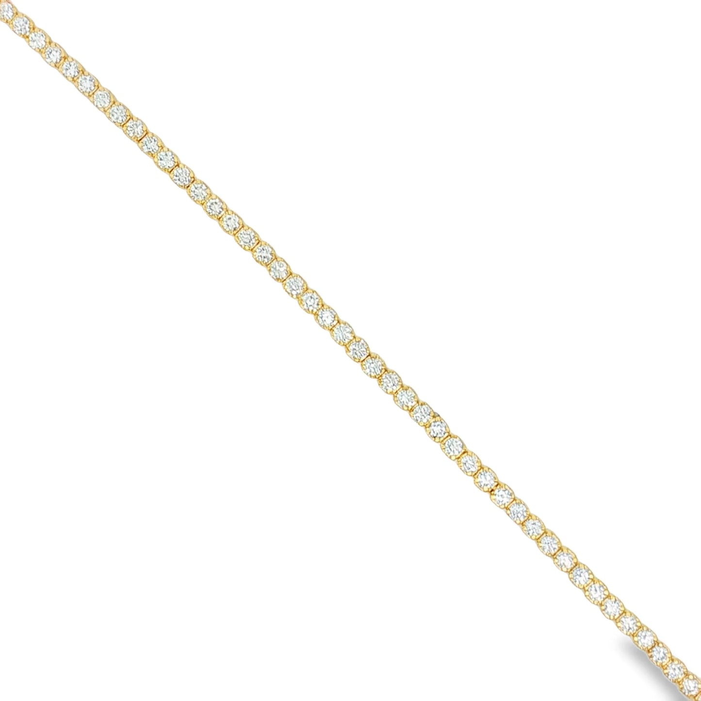 14KT GOLD NATURAL DIAMONDS TENNIS BRACELET (3.00 CTS)