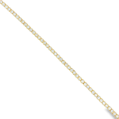 14KT GOLD NATURAL DIAMONDS TENNIS BRACELET (3.00 CTS)
