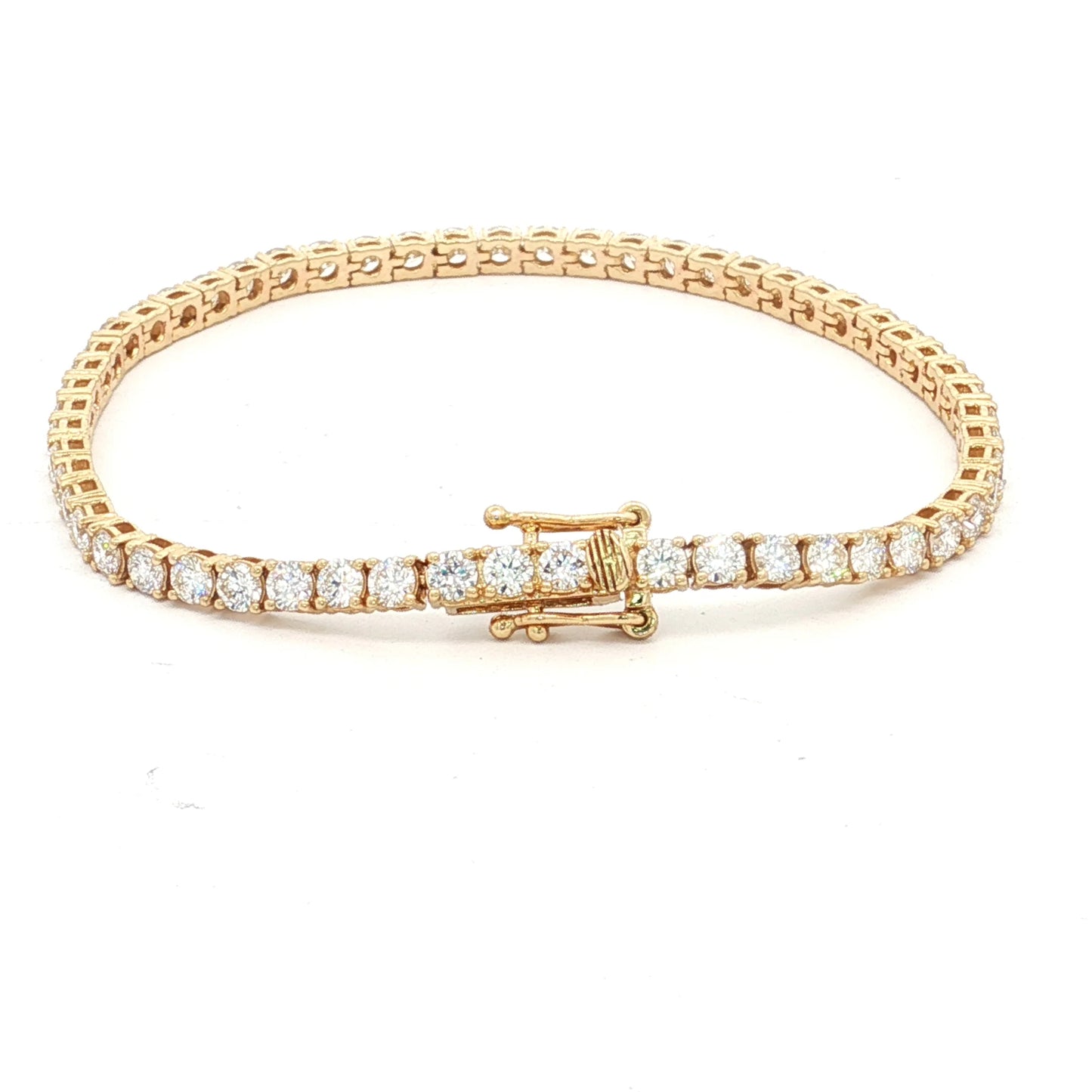 14KT GOLD NATURAL DIAMOND TENNIS BRACELET (4.00 CTS)