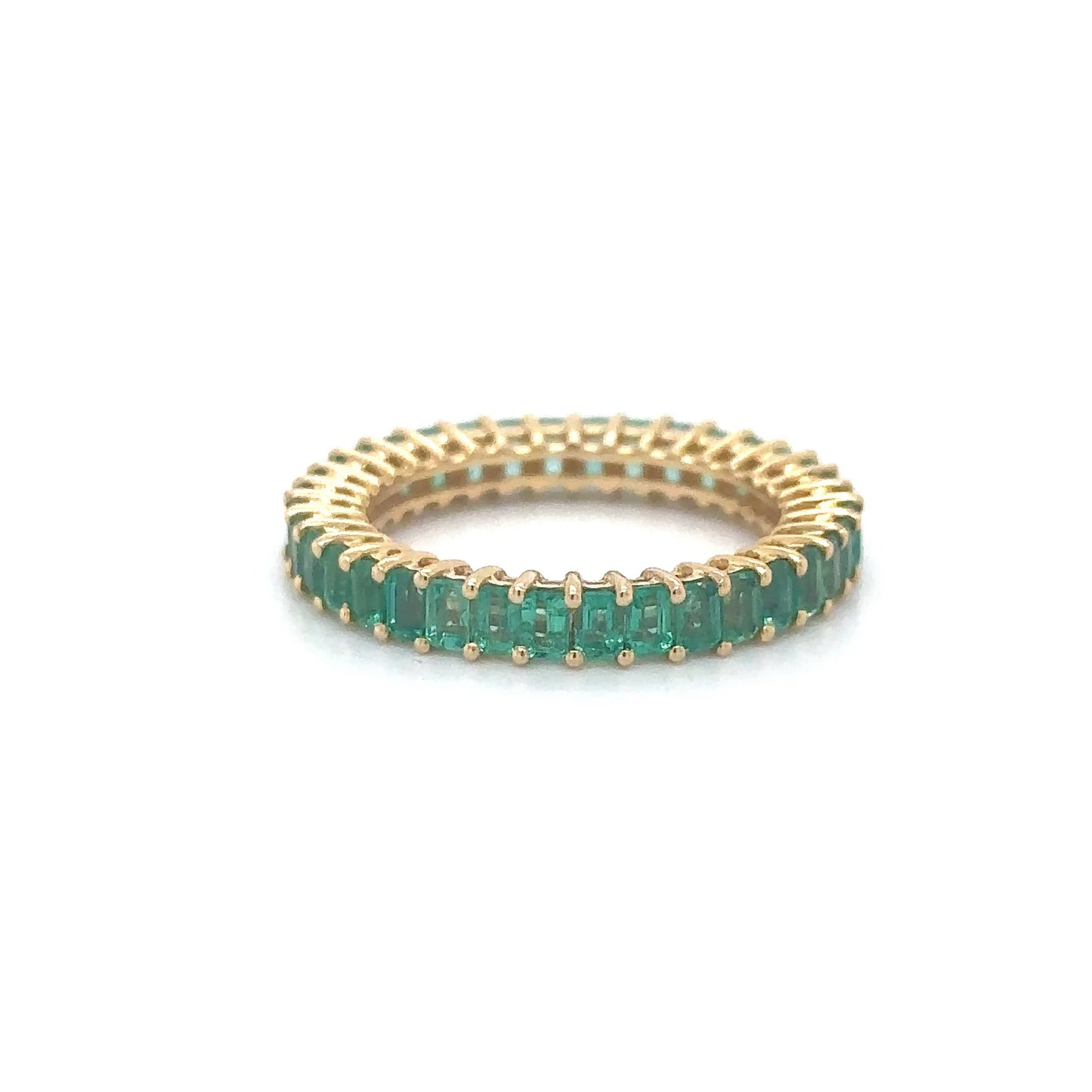 14KT YELLOW GOLD EMERALD RING