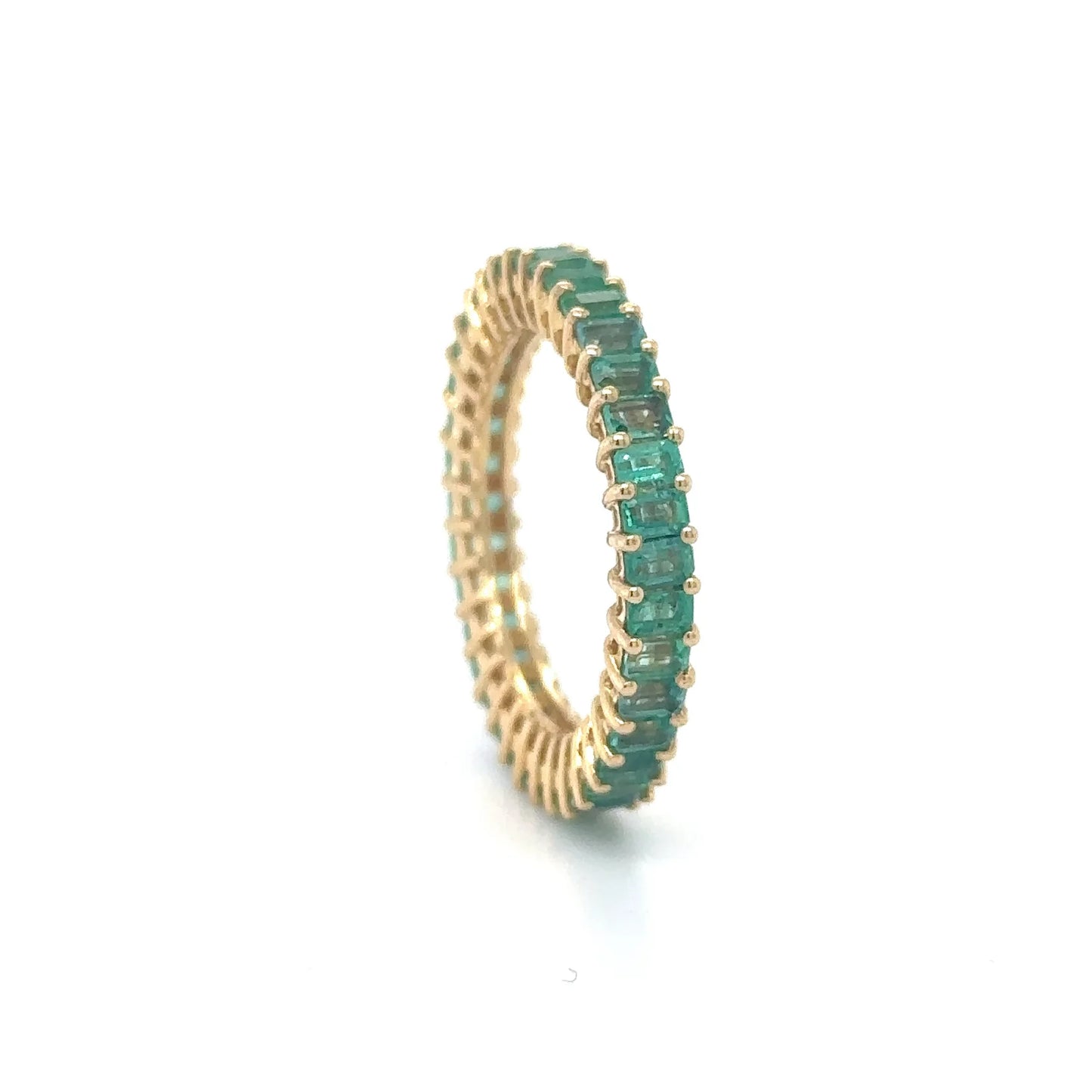 14KT YELLOW GOLD EMERALD RING